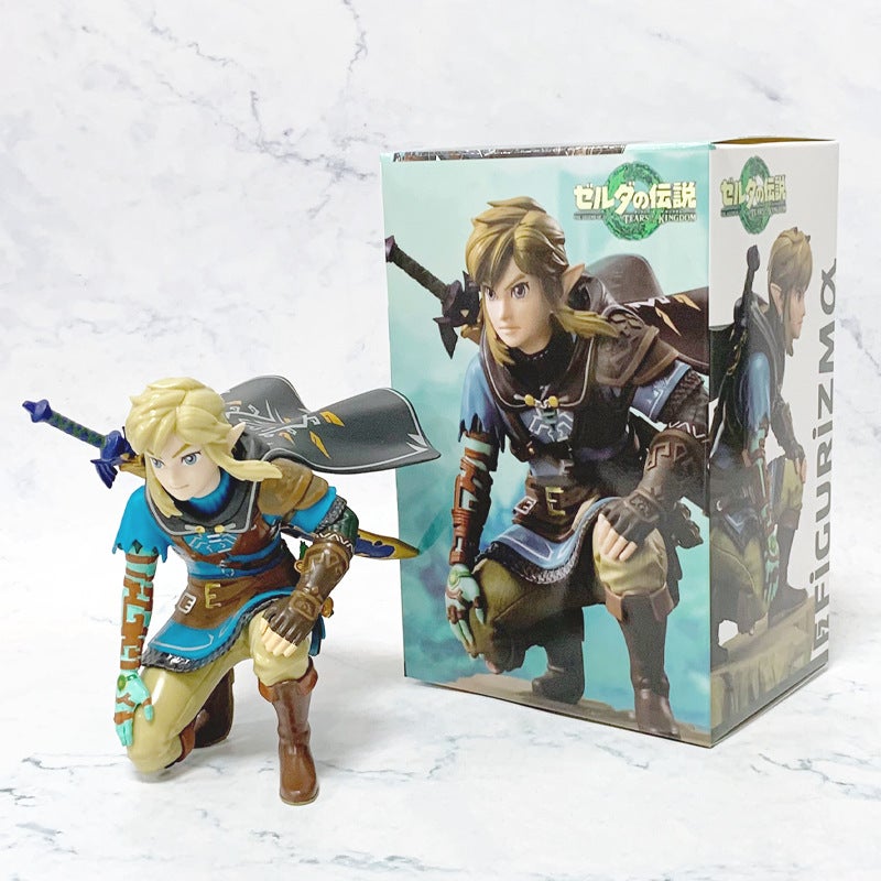 تمثال لينك جاثم من لعبة The Legend of Zelda: Tears of the Kingdom، مصنوع من PVC، ارتفاع 12 سم - Image 1