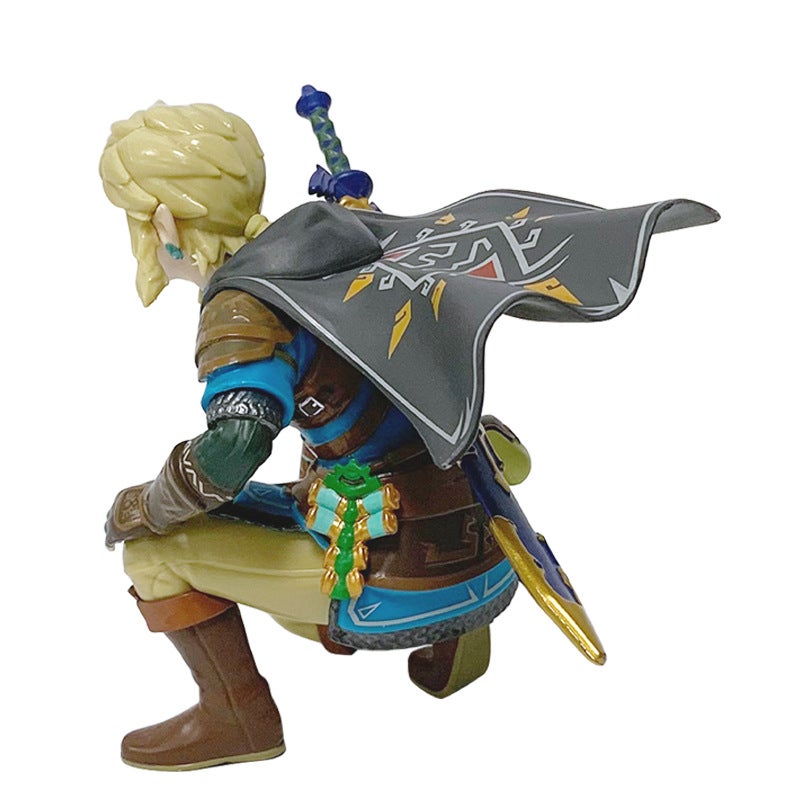 تمثال لينك جاثم من لعبة The Legend of Zelda: Tears of the Kingdom، مصنوع من PVC، ارتفاع 12 سم - Image 4