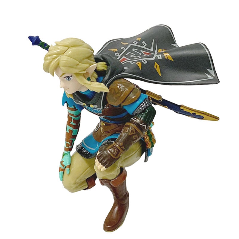 تمثال لينك جاثم من لعبة The Legend of Zelda: Tears of the Kingdom، مصنوع من PVC، ارتفاع 12 سم - Image 3