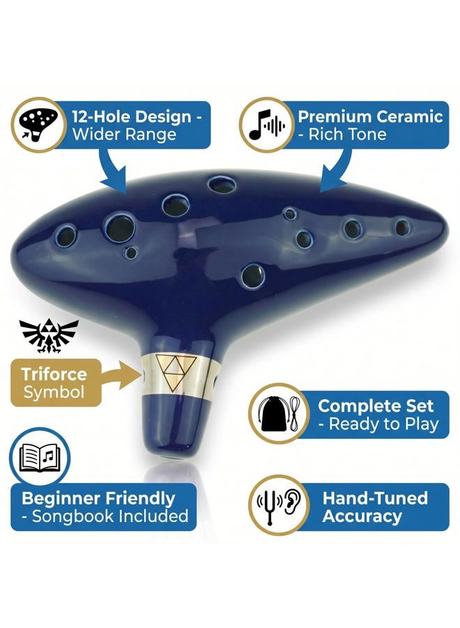 Cheffort "Cheffort" 12 Hole Ocarina From Legend of,Alto C with Protective Bag,Buy ocarina,ocarina of time,Play by Link - Image 3