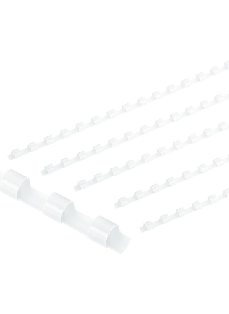 ATLAS 100-Piece Plastic Binding Combs 6mm Width White  - Image 2