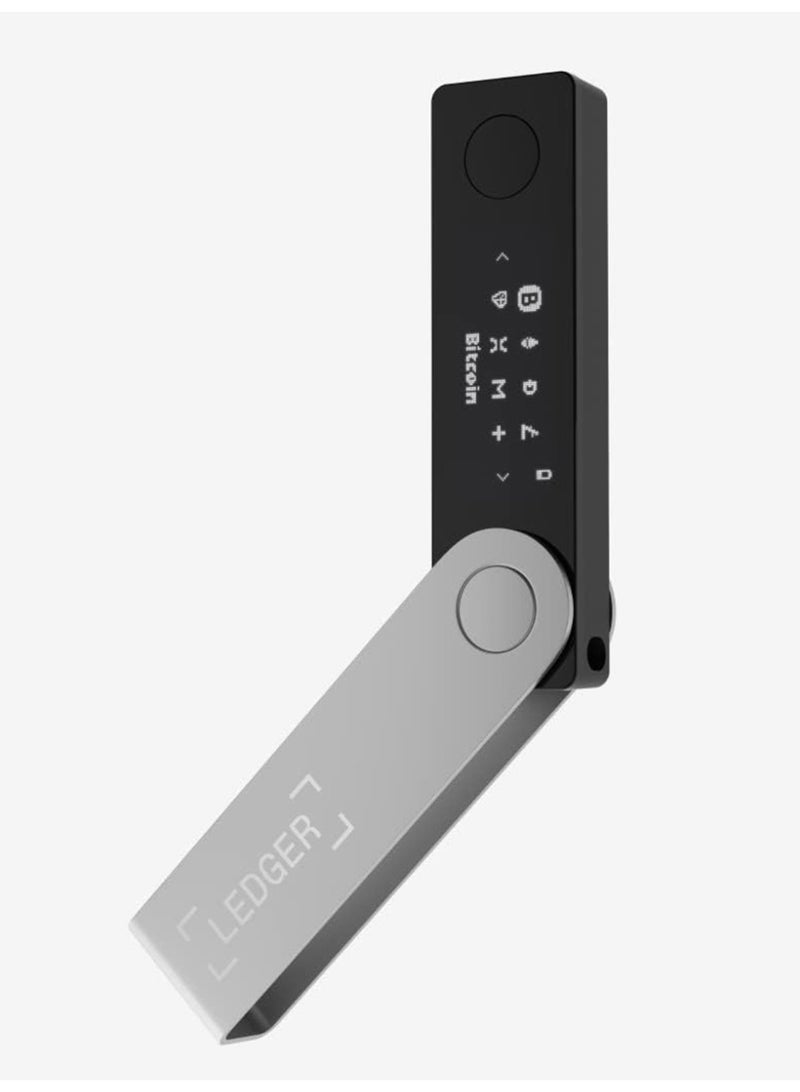 ليدجر محفظة الأجهزة Ledger Nano X | شاشة كبيرة | أكثر تخزين آمن للعملات المشفرة وـNFT | اتصال بلوتوث وType-C | تدعم أكثر من 5500 عملة ورمز — اللون الأسود أونيكس - Image 4