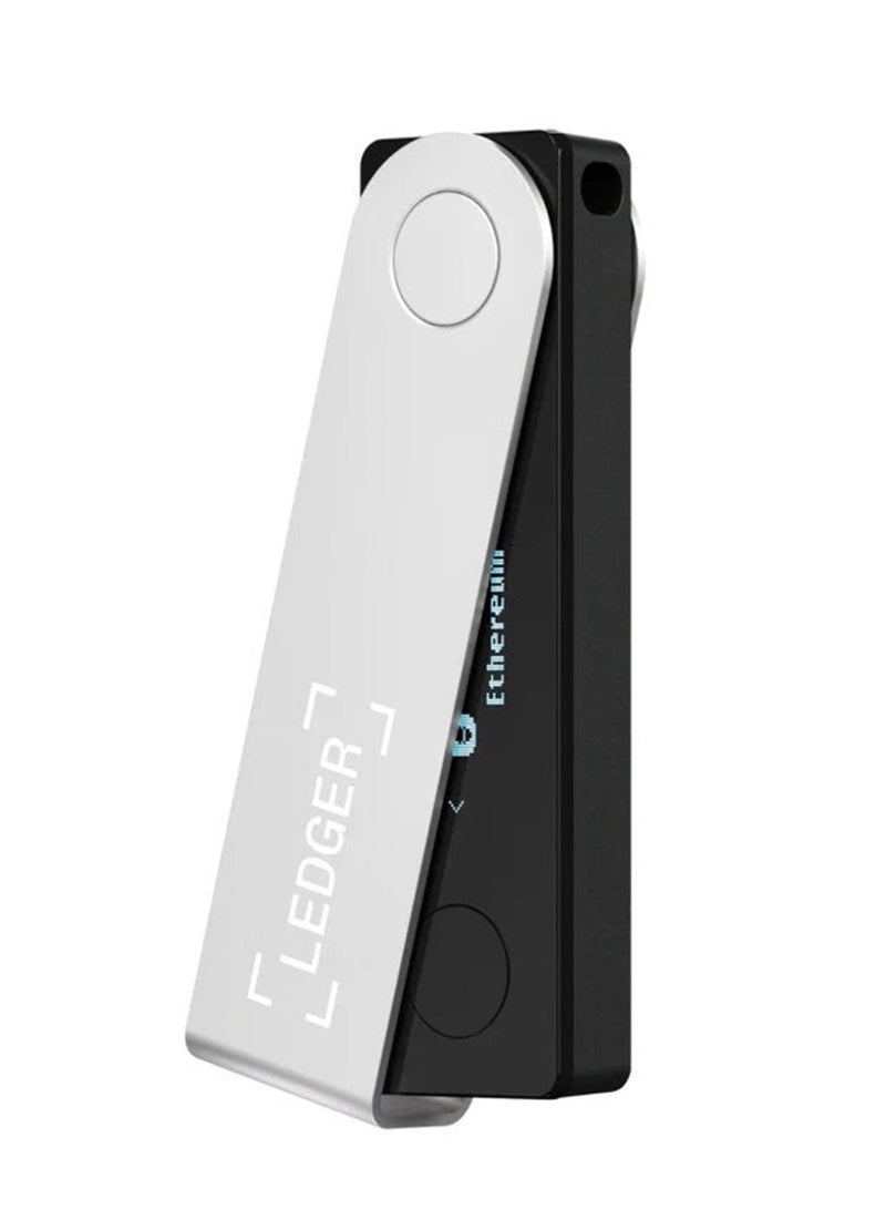 ليدجر محفظة الأجهزة Ledger Nano X | شاشة كبيرة | أكثر تخزين آمن للعملات المشفرة وـNFT | اتصال بلوتوث وType-C | تدعم أكثر من 5500 عملة ورمز — اللون الأسود أونيكس - Image 3