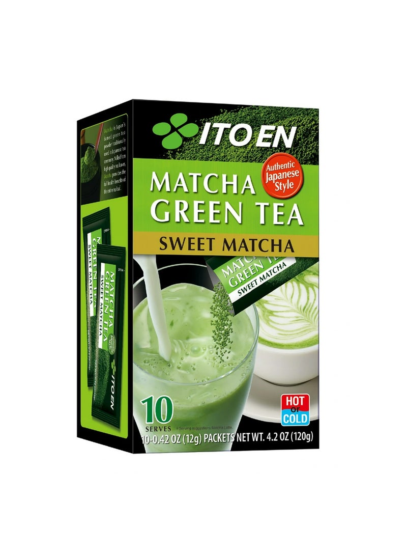 Ito En Sweet Matcha Green Tea 10 Sachets (120g)  - Image 1