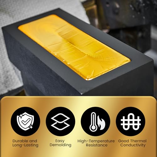 Molten Masters MMasters 4-Round Premium Graphite Ingot Mold for Metal Casting - High-Purity Material for Gold, Silver, Aluminum, Copper, and Brass - Heat Resistant up to 1800℃/3272℉ - Image 3