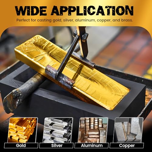 Molten Masters MMasters 4-Round Premium Graphite Ingot Mold for Metal Casting - High-Purity Material for Gold, Silver, Aluminum, Copper, and Brass - Heat Resistant up to 1800℃/3272℉ - Image 4