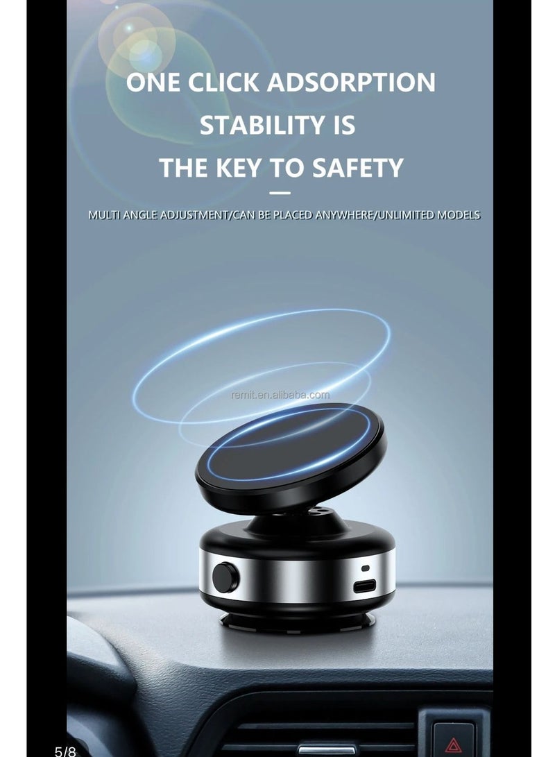 Magnetic Car Phone Holder with Suction Cup - Safe and Easy Mounting for Mobile  - Image 3
