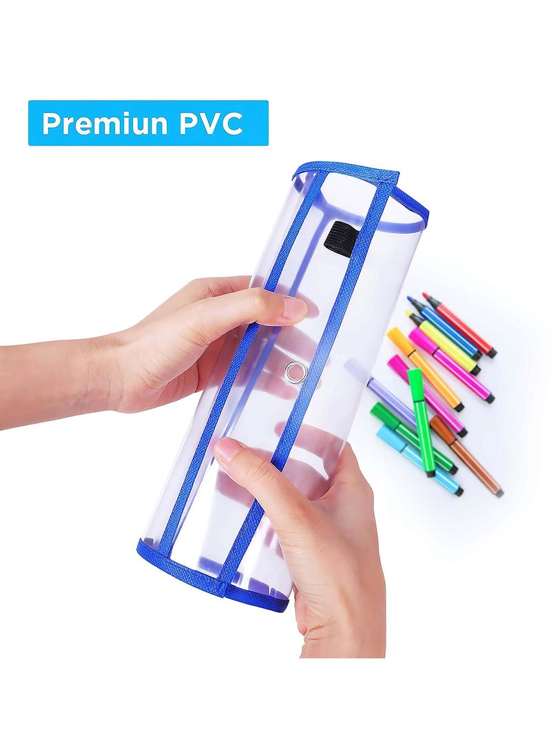 CMGTYYD CMGTYYD Dry-Erase Pockets Clear Reusable Plastic Sleeves Olefu Assorted Colors Special Design Waterproof Pocket for Classroom, School, Office, Home for Teachers, Students, Home, Offices and More.  - Image 4