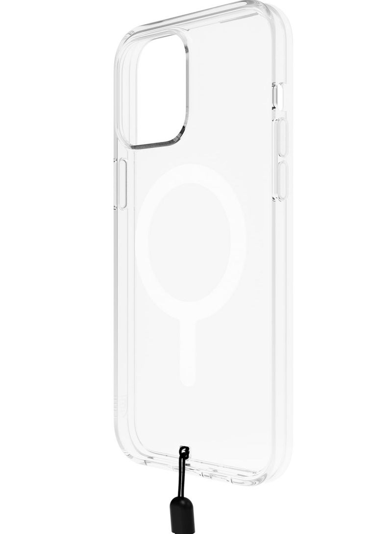 Bodyguardz Carve for iPhone 15 PRO  Case Cover compatible with MagSafe with Lanyard - Clear - Image 1