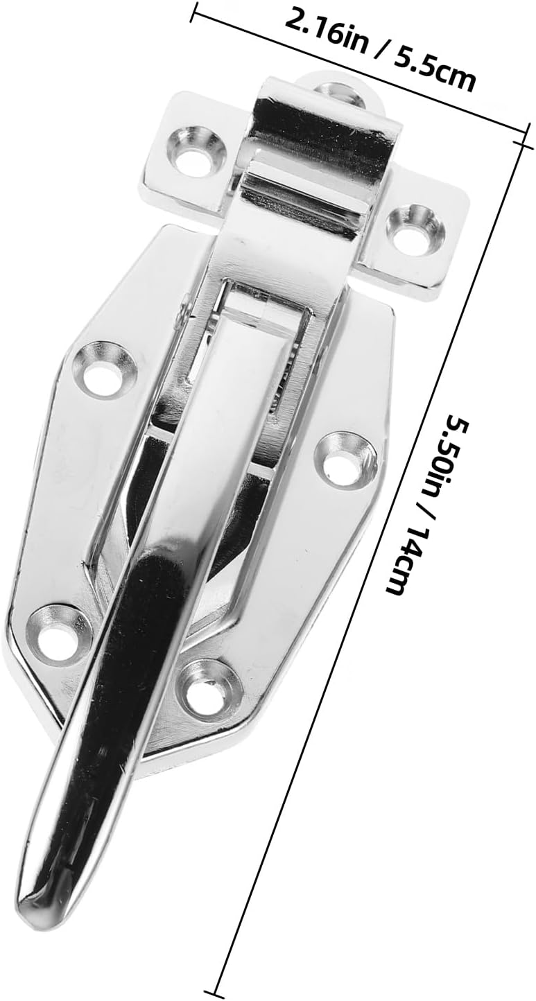 VERDANVERSE Heavy Duty Freezer Door Latch with Handle for Walk-in Cooler and Refrigerator, Metal Cooler Door Latch Replacement, Sturdy Freezer Hardware for Commercial Use - Image 2