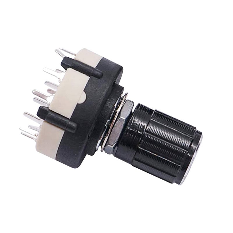 Taiss 3pcs Rotary Switch RS26 1P12T Band Switch Band Channel Rotary Selector Switch 1 Pole 12 Position Single Wafer Band Selector Rotary Switch + 3pcs knob - Image 2