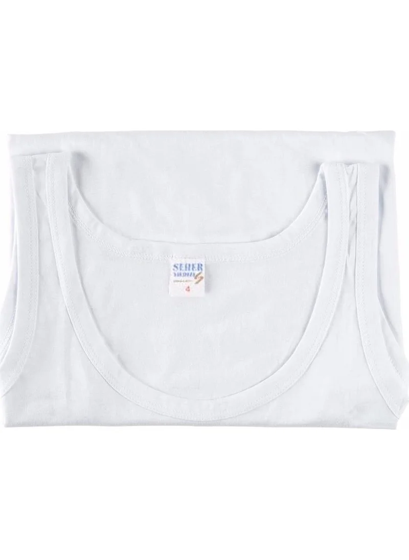 Seher Yıldızı Morning Star Morning Star Boy's Undershirt with Suspender Belt 12 Pieces