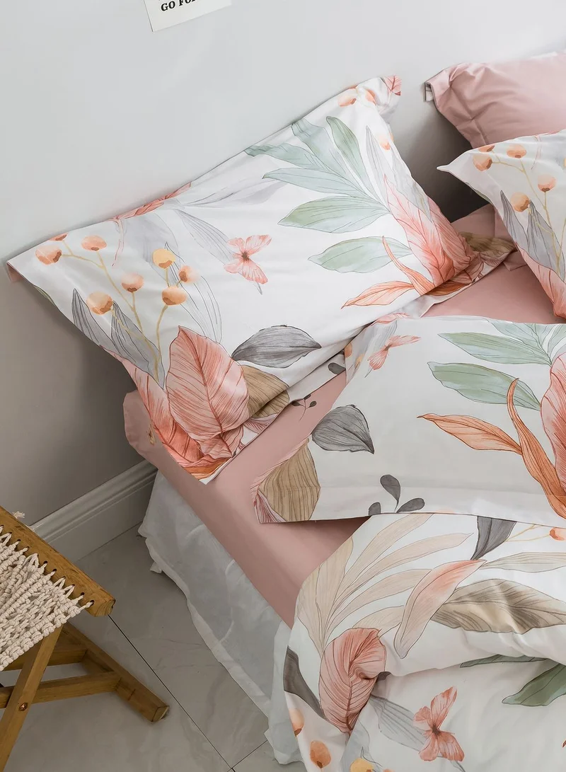 AURORA Leaf Print Bedding Set - King