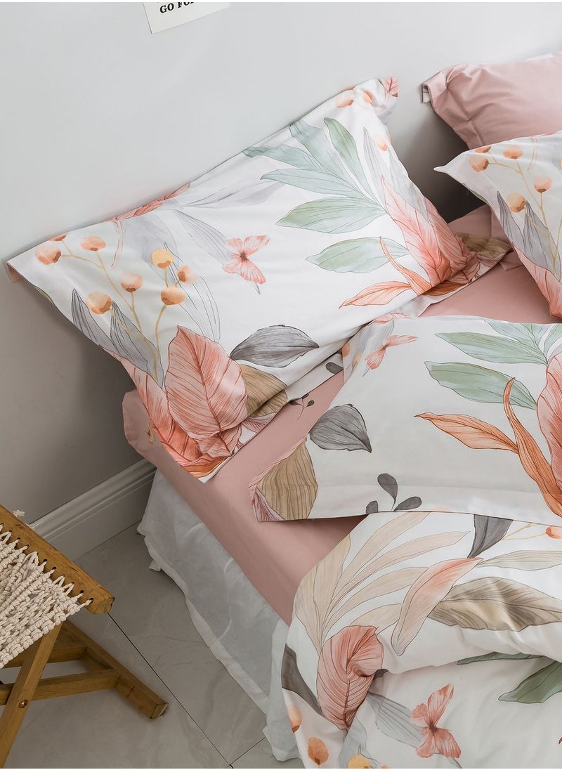 AURORA - Leaf Print Bedding Set - King - Image 1