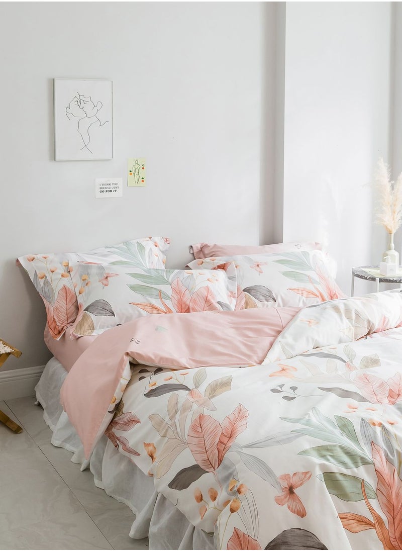 AURORA - Leaf Print Bedding Set - King - Image 1