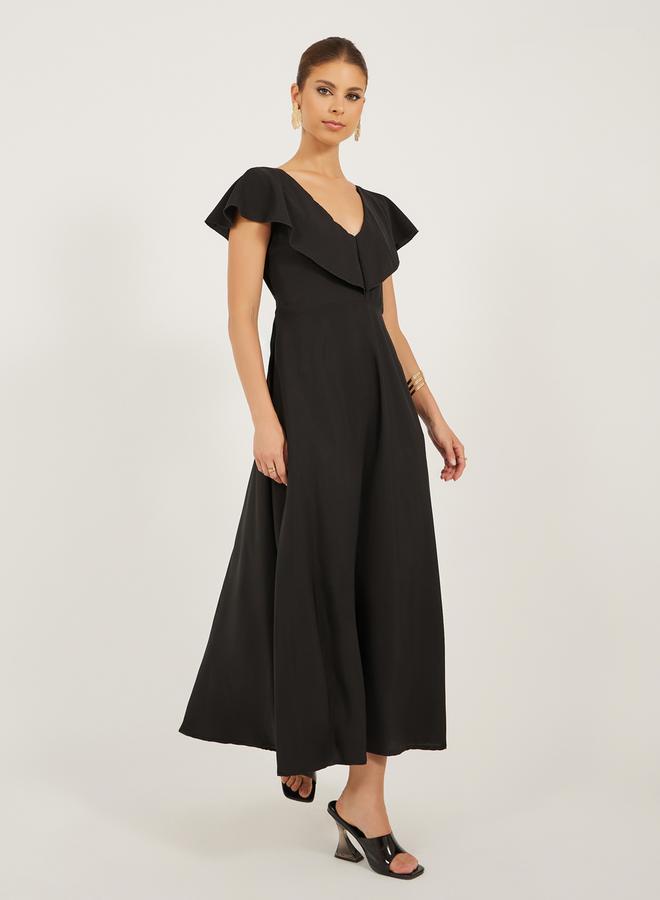 ستايلي فستان بكتف مكشكش - Image 2