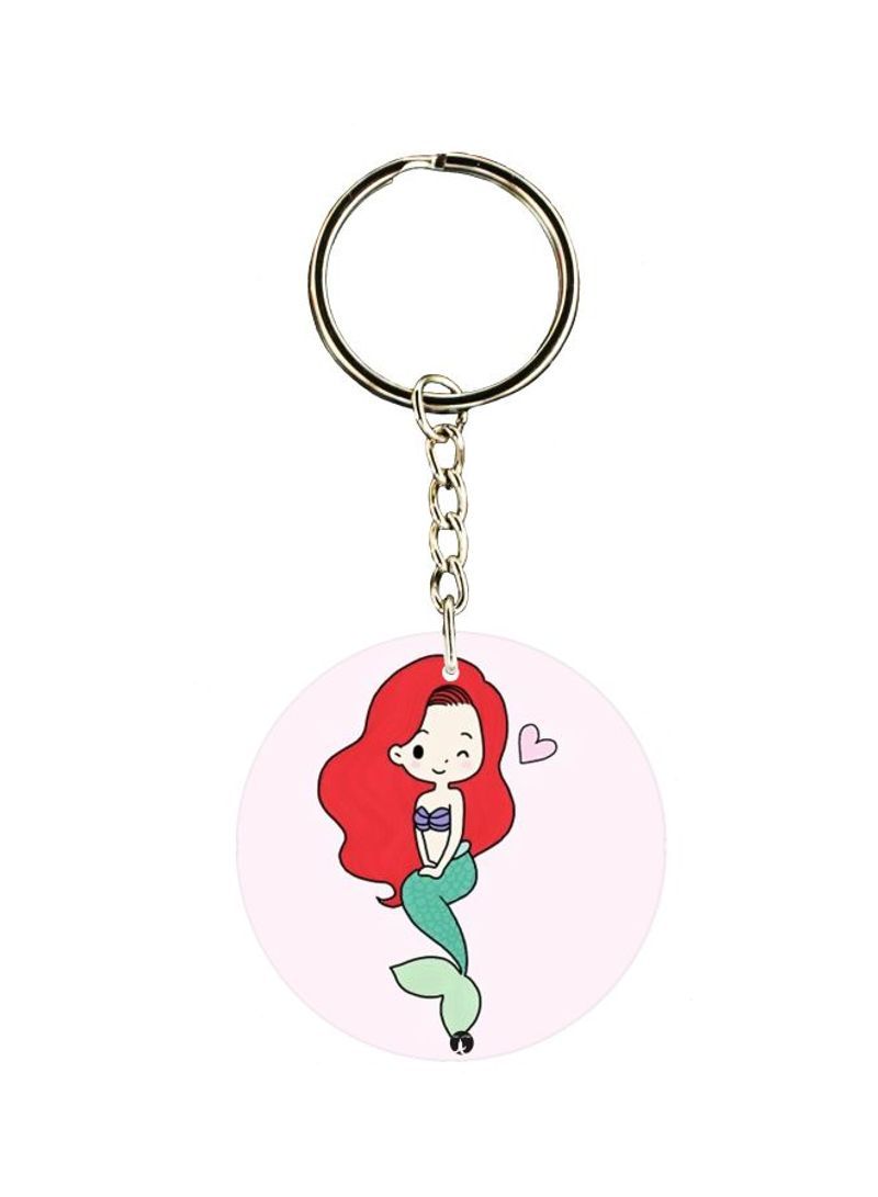 RKN Mermaid Printed Single Sided Keychain