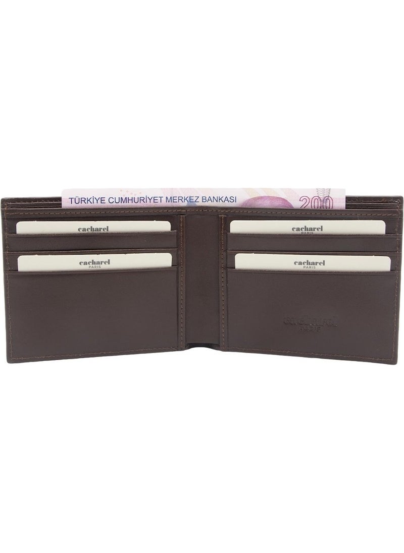 cacharel - Brown Crocodile Men's Leather Wallet 2664B8K - Image 1