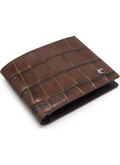 Brown Crocodile Men's Leather Wallet 2664B8K