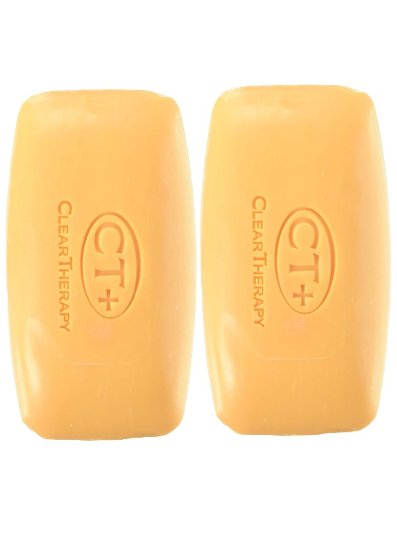 سي تي كلير ثيرابي قطعتين من صابون منقي وتفتيح بزيت الجزر 175x2 ج - Image 2