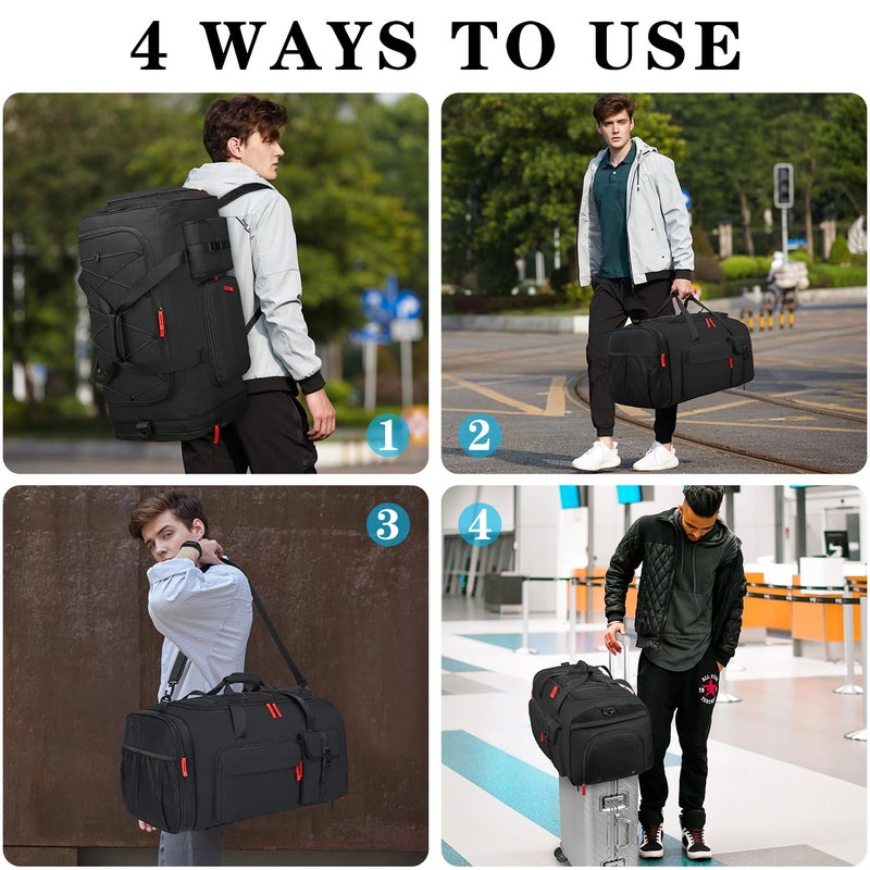 TUGUAN Large Capacity Baseball & Softball Duffle Bag with Shoe Compartment - Portable Bat Backpack for Adults, Coaches, and Teams 65L Storage for Catcher Gear & Equipment - Image 3