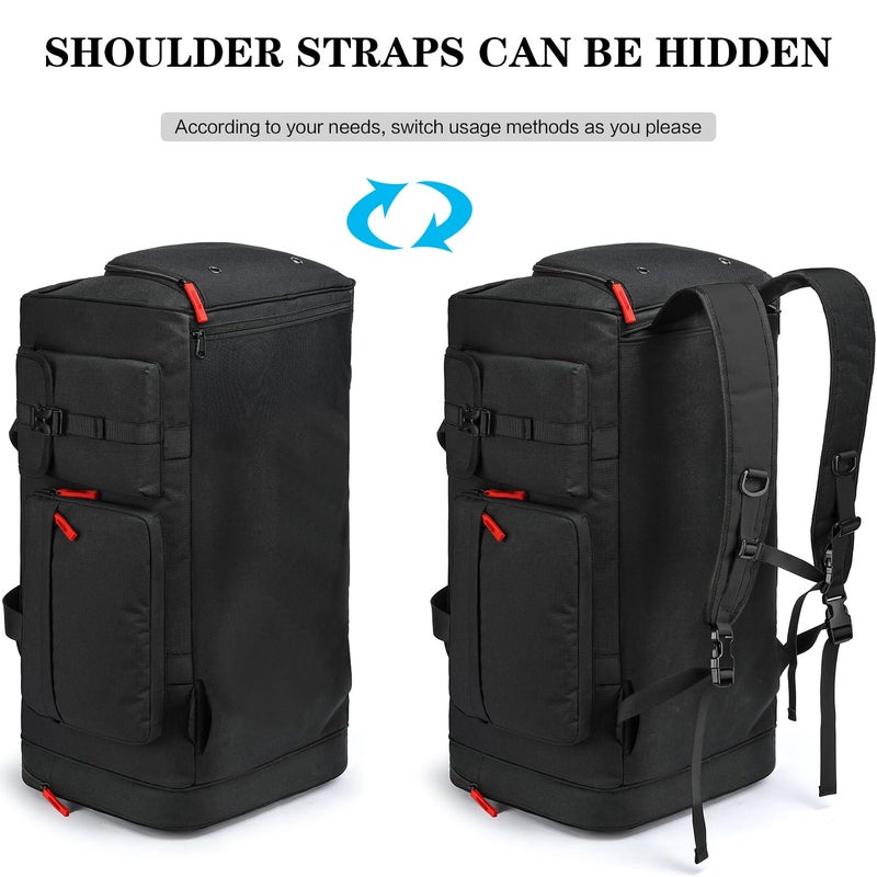 TUGUAN Large Capacity Baseball & Softball Duffle Bag with Shoe Compartment - Portable Bat Backpack for Adults, Coaches, and Teams 65L Storage for Catcher Gear & Equipment - Image 4