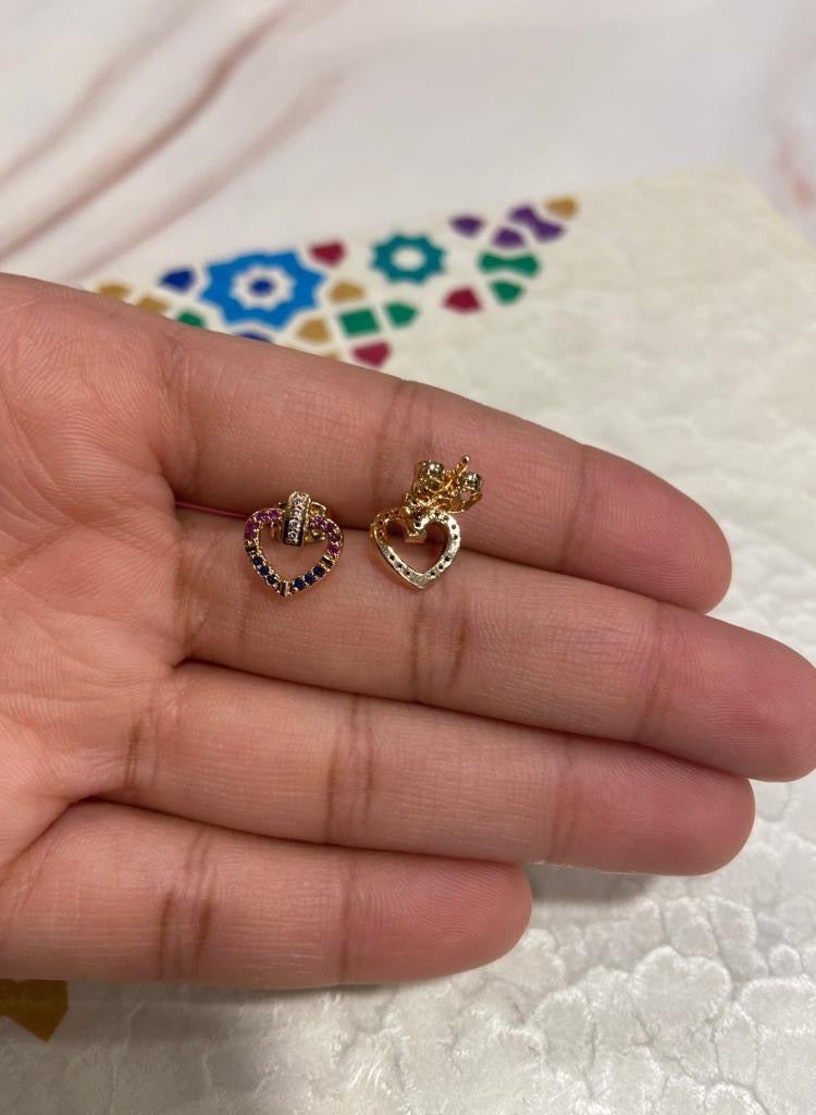 Dangle Charms Elegant & High Quality 18k Gold Plated Earrings For Women - Image 3