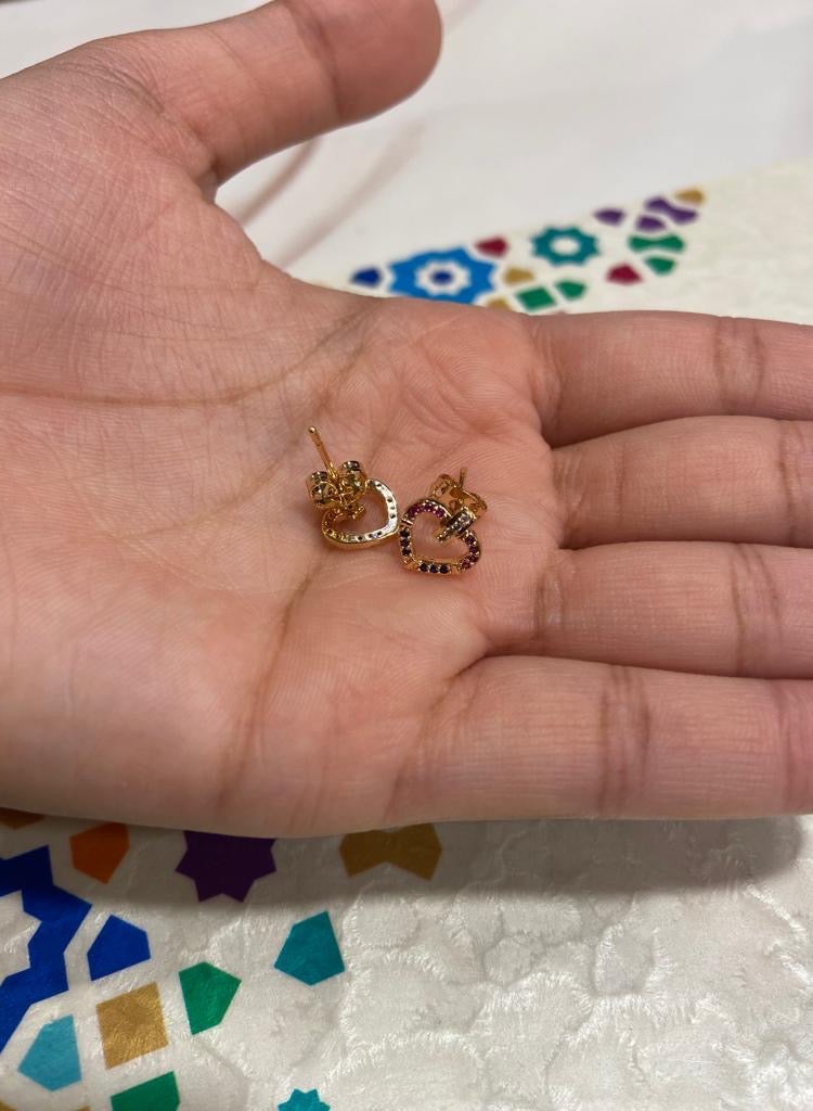 Dangle Charms Elegant & High Quality 18k Gold Plated Earrings For Women - Image 4