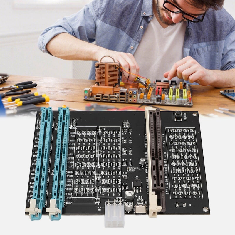 مختبر بطاقات الرسومات مع إشارة ضوئية - مختبر بطاقات رسومات فيديو عرض مزدوج الغرض AGP PCI-E - Image 2