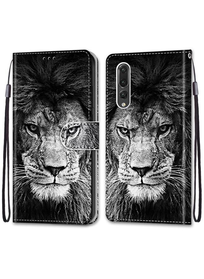 S-TOP Case For Huawei P20 Pro Coloured Drawing Cross Texture Horizontal Flip PU Leather Case with Holder & Card Slots & Wallet & Lanyard - Image 2