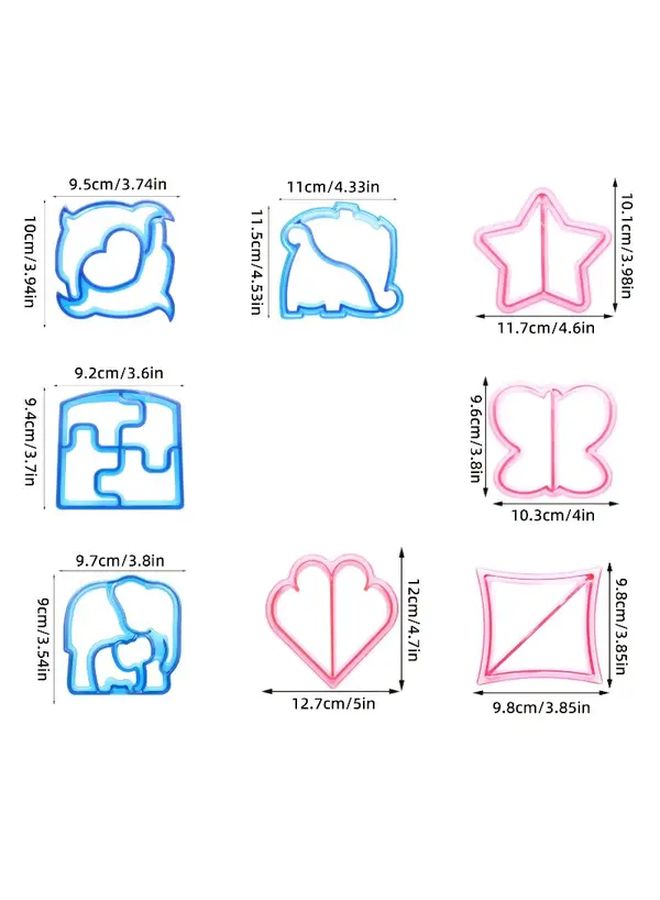 8pcs Dinosaur Sandwich Cutter Set Shapes For Lunchbox Parties Kids - Image 4