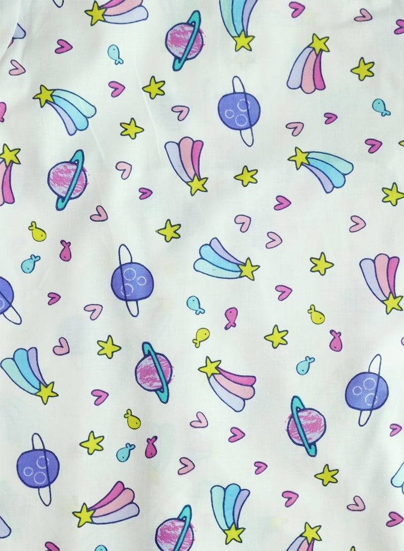 Kidabhoo Kids Pajamas Set - Pastel Space Adventure 2-Piece - Image 3