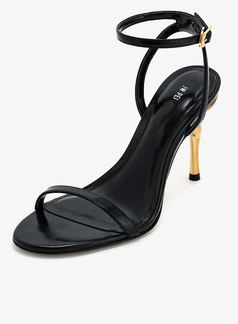 JW PEI Alivia gold metal heel sandals