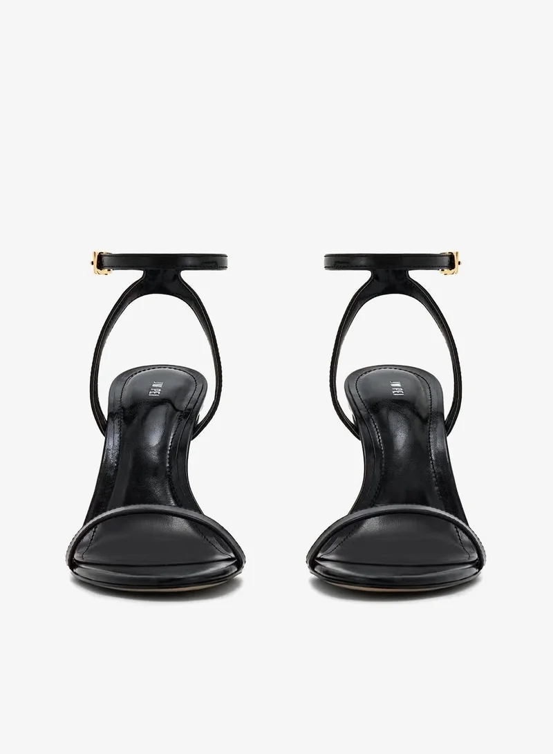 JW PEI  Alivia gold metal heel sandals for Women | Best Price UAE