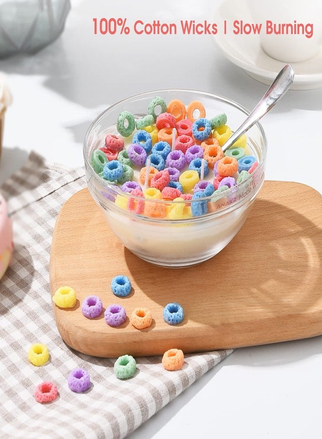 Anakz Cereal Candle Bowl - Vanilla Scented Food Candles - Cute Candles for Cool Gifts - 3 Wicks Cereal Candles for Best Burn - Cereal Bowl Candle with Spoon - Cool Candles - Image 5