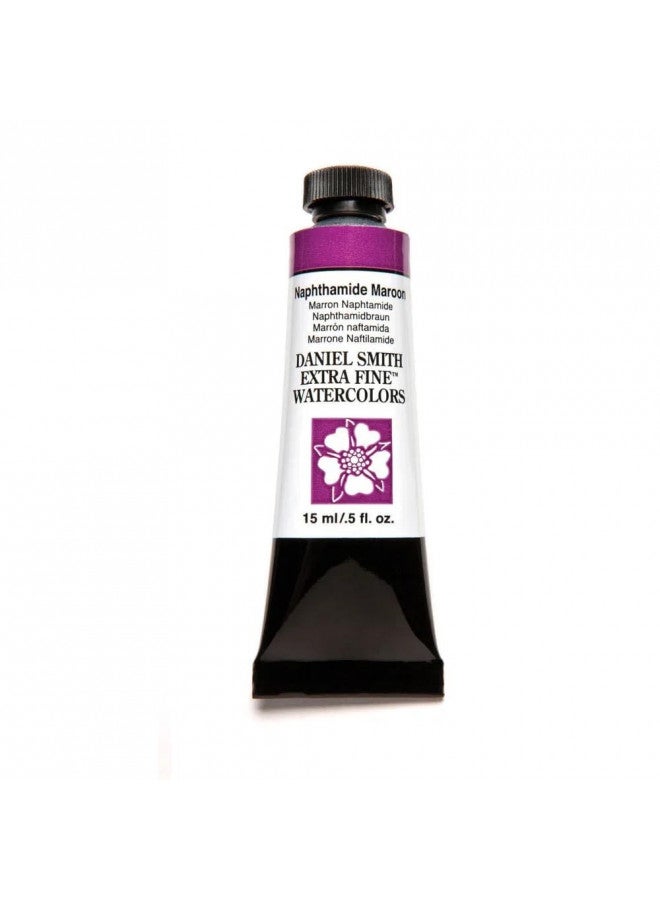 DANIEL SMITH Extra Fine Watercolor Paint, 15ml Tube, Naphthamide Maroon, 284600059, 0.5 Fl Oz (Pack of 1) - Image 1