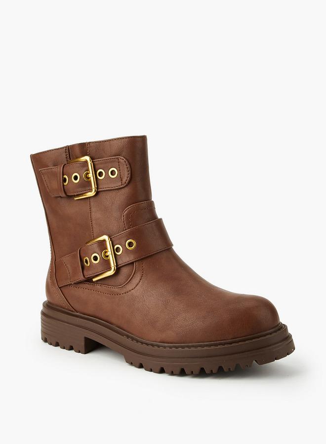 Flora Bella By Shoexpress Women's Buckle Accent Ankle Boots - Image 2