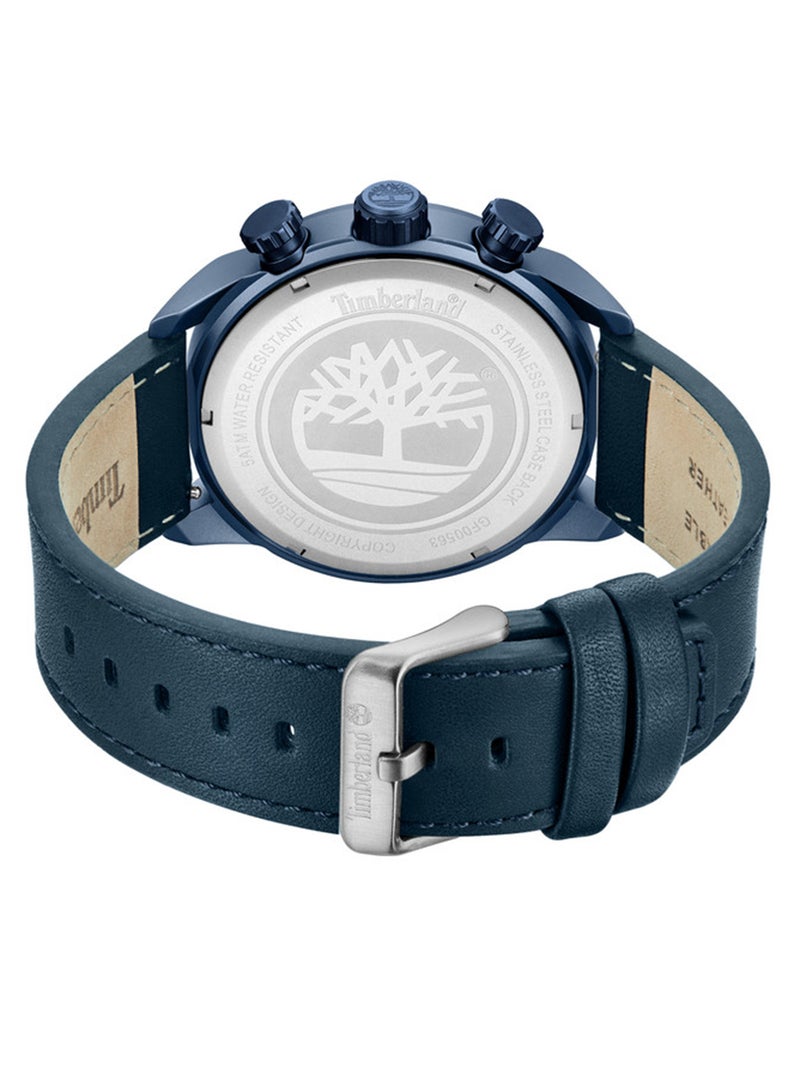Timberland Men Henniker II Green Dial Leather Strap Analog Watch for Men, 44mm - Image 3