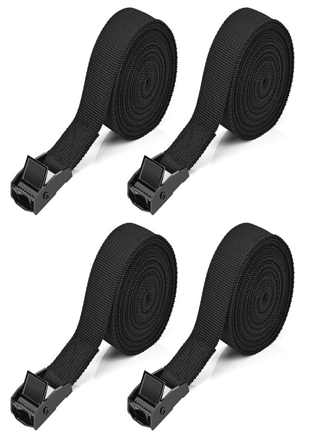 Kshineni Lashing Strap Fastening Strap 2.5 m x 25 mm Lashing Straps Expander with Clamps Tie Down Straps Tension Straps with Clamping Lock (Black) - Image 1