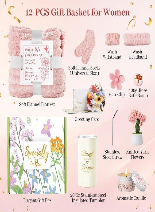 EVERMOW Mothers Day Gifts for Mom Wife Grandma, Unique Birthday Gifts for Women, Care Package Get Well Soon Gift, Relaxing Spa Gift Baskets, Thinking of You Gifts for Mom, Wife, Sister, Best Friend - Image 2