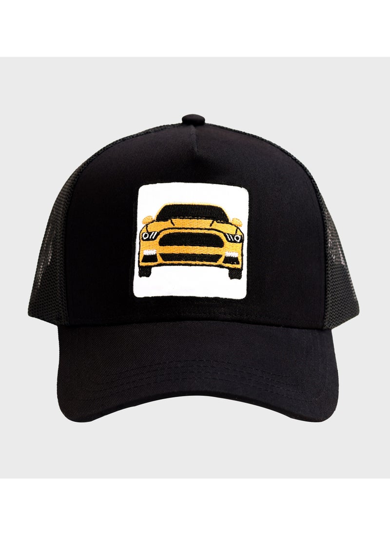 Generic - Men's Cap with Mesh and Snapback closure - Ford Car Collection Black - Image 1