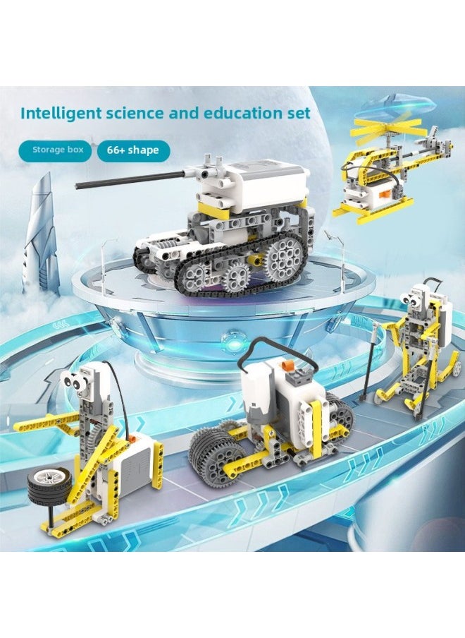 Primary School Children's Educational Science And Education Building Block Set 9 Years Old + Creative Gift Programming Robot Birthday Gift Toy-Color:CB46 Science And Education Package B [Programming 702 Particles] Delivers Courses And 3D Modeling