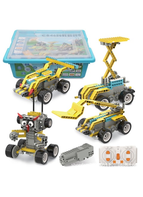 Primary School Children's Educational Science And Education Building Block Set 9 Years Old + Creative Gift Programming Robot Birthday Gift Toy-Color:CB46 Science And Education Package B [Programming 702 Particles] Delivers Courses And 3D Modeling