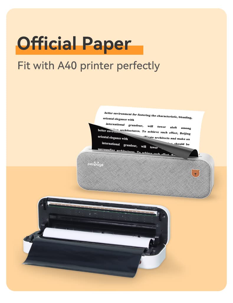 PeriPage A4 Transfer Paper Fade-less, Ink-less long-term Print for Print Documents with A40 Printer. (Set of 2 Rolls. A4 Transfer Paper) - Image 4