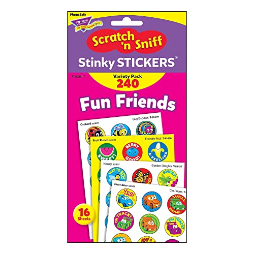 TREND enterprises, Inc. T-83917 Fun Friends Stinky Stickers Variety Pack, 240/Pack - Image 3