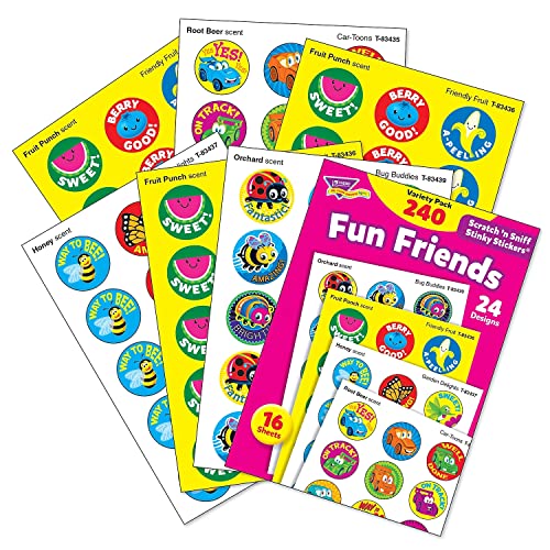 TREND enterprises, Inc. T-83917 Fun Friends Stinky Stickers Variety Pack, 240/Pack - Image 2