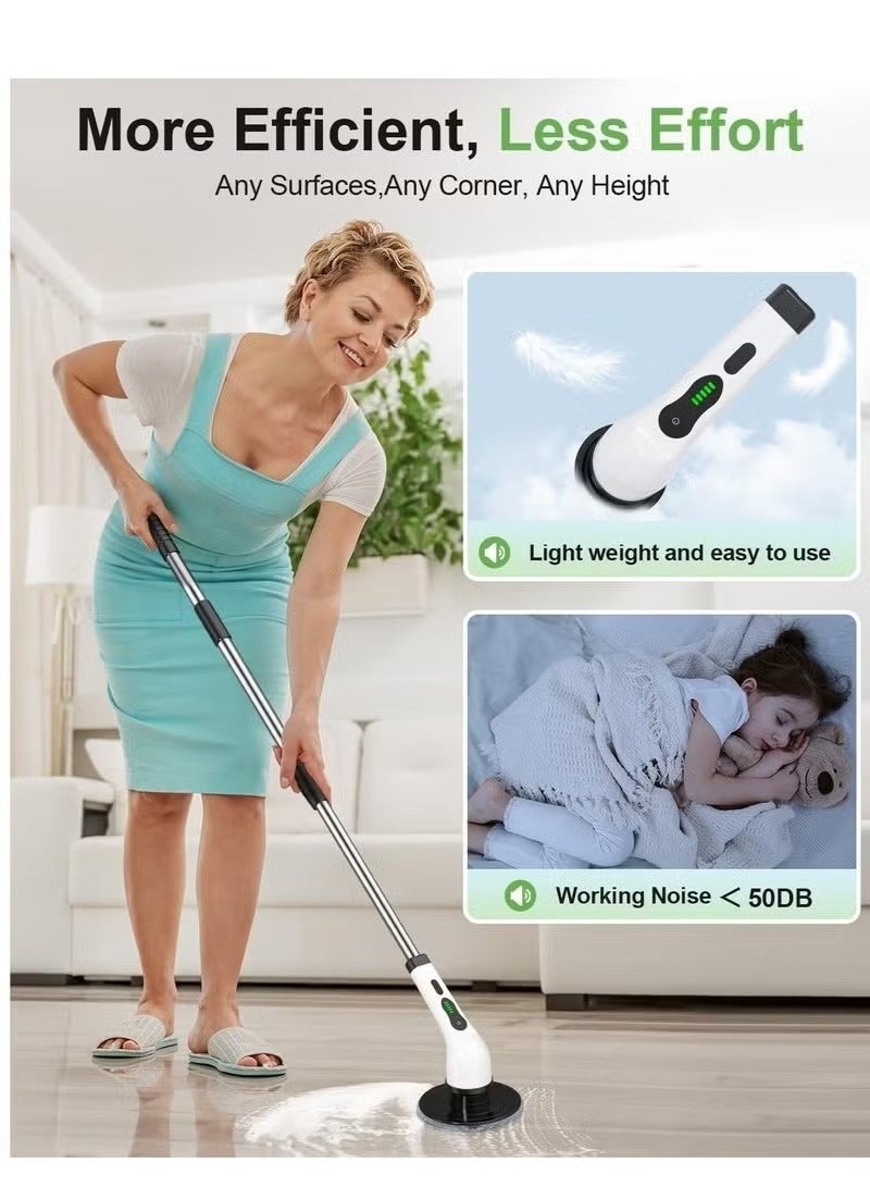 Electric Spin Scrubber with 9 Brush Heads | Powerful Electric Cleaning Brush for Household Use - Image 5