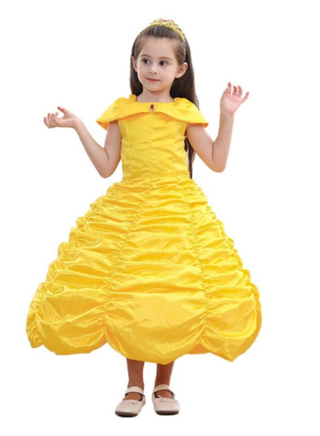 ISank Beauty and The Beast Costume Belle Princess Birthday Party Fancy Dress - Image 5