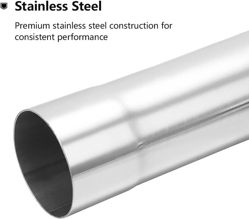 A-KARCK 45 Degree Exhaust Tube 2.25" OD, 304 Stainless Steel Mandrel Bend - Image 2
