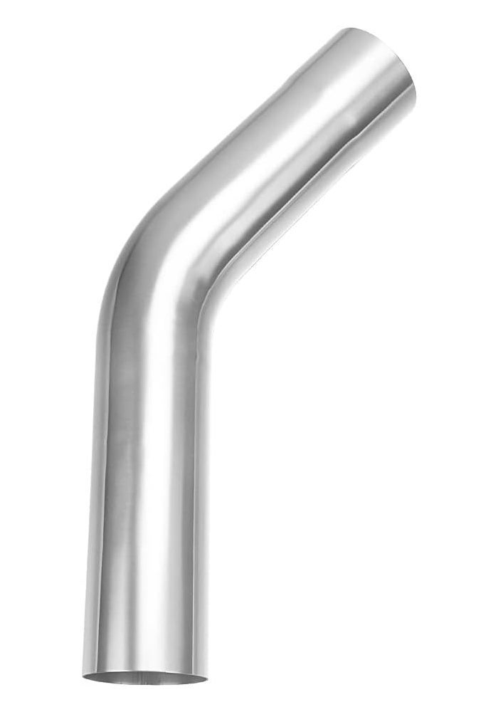 A-KARCK 45 Degree Exhaust Tube 2.25" OD, 304 Stainless Steel Mandrel Bend - Image 1